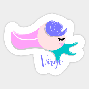 12 Zodiac Signs Astrology - Virgo Sticker